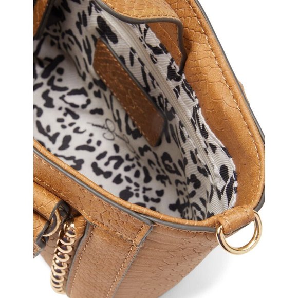 Jessica Simpson Tonal Python Pecan Gia Satchel Women Handbags Purse - Picture 4 of 16